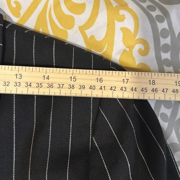 Lauren Ralph Lauren Women’s Linen Wool Blazer Black & White Pinstripe size 12 - Picture 7 of 7